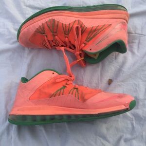 Lebron pink and green Clearance
